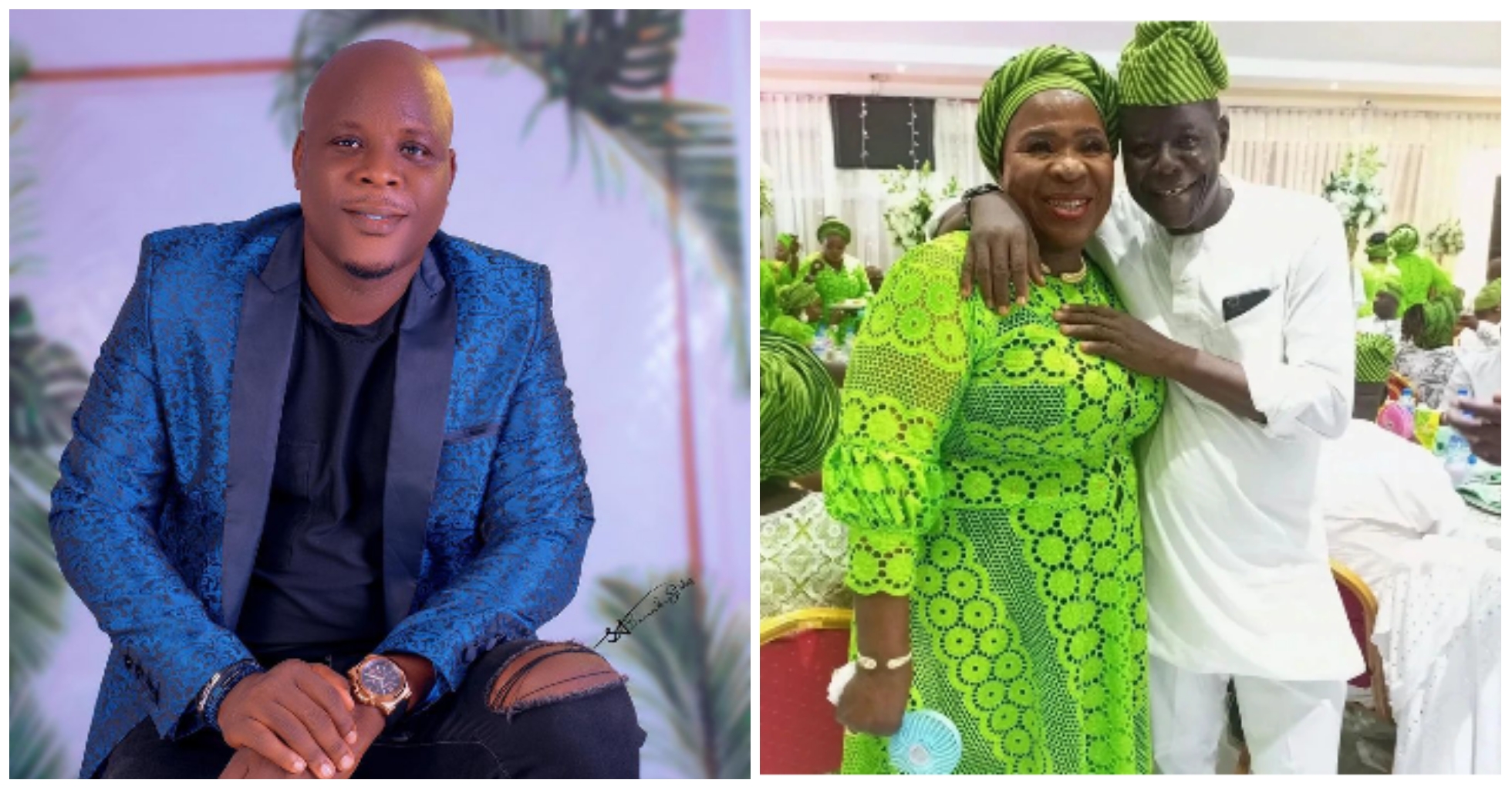 Actress Madam Saje’s Son Reacts As His Mother Shares Loved-up Picture With His Father (Photos)